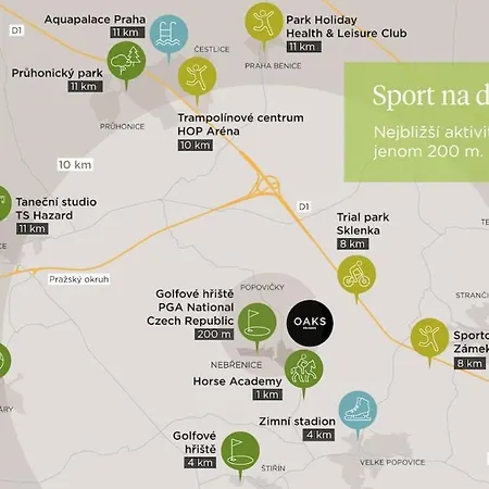 公寓 Oaks Prague Golf Apartma *